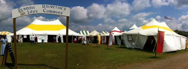 Pennsic University Pennsic University St. Lily Commons Panorama