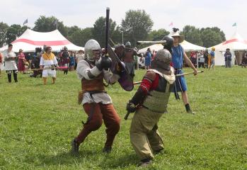 One of many opening fights during the Heavy Novice Tourney